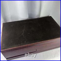 Vintage Diamond Crown Cigar Humidor Clean Box READ