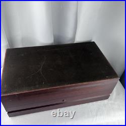 Vintage Diamond Crown Cigar Humidor Clean Box READ