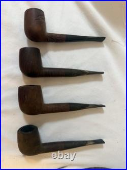 Vintage Dun-Rite Wood Novelty Brooklyn NY Pipe Rack Stand, Humidor, 4 Pipes