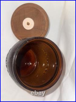 Vintage Dun-Rite Wood Novelty Brooklyn NY Pipe Rack Stand, Humidor, 4 Pipes