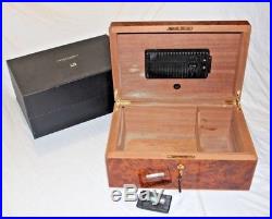 Vintage Dunhill Burl Wood Cedar-lined Humidor Cigar Box