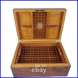Vintage Dunhill Burl Wood Cigar Humidor Box Large 13.5 x 10 x 5.5 Accessories