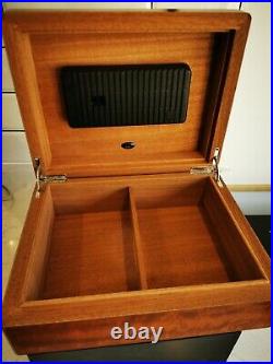 Vintage Dunhill Cigar Humidor with cutters & cigar case. All immaculate