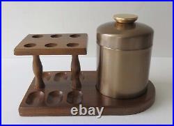Vintage Dunhill Pipe Rack And Humidor