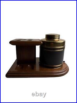 Vintage Dunhill Tobacco Humidor With Wooden Pipes Stand Pat No. 2219959