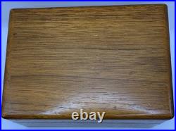 Vintage Dunhill Wooden Cigarette Humidor 1960's Perfect Jewelry & Trinket Box
