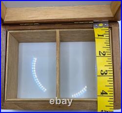 Vintage Dunhill Wooden Cigarette Humidor 1960's Perfect Jewelry & Trinket Box