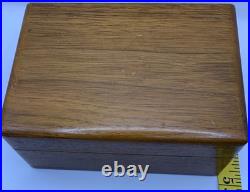 Vintage Dunhill Wooden Cigarette Humidor 1960's Perfect Jewelry & Trinket Box