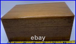Vintage Dunhill Wooden Cigarette Humidor 1960's Perfect Jewelry & Trinket Box