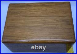 Vintage Dunhill Wooden Cigarette Humidor 1960's Perfect Jewelry & Trinket Box
