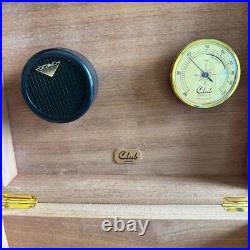 Vintage Elegant Club Wooden Cigar Humidor with Hygrometer Vintage Elegant Club Wooden Cigar Humidor with Hygrometer