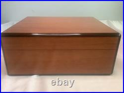 Vintage Elie Bleu Humidor Tablitier Paris France 9.5x8.5xx4 Read Description