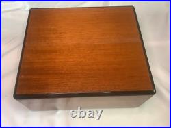 Vintage Elie Bleu Humidor Tablitier Paris France 9.5x8.5xx4 Read Description