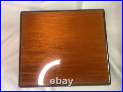 Vintage Elie Bleu Humidor Tablitier Paris France 9.5x8.5xx4 Read Description