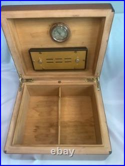 Vintage Elie Bleu Humidor Tablitier Paris France 9.5x8.5xx4 Read Description