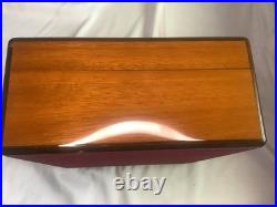 Vintage Elie Bleu Humidor Tablitier Paris France 9.5x8.5xx4 Read Description