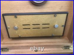 Vintage Elie Bleu Humidor Tablitier Paris France 9.5x8.5xx4 Read Description