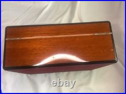 Vintage Elie Bleu Humidor Tablitier Paris France 9.5x8.5xx4 Read Description