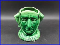 Vintage English Tobacco No Tobacco Jester Pottery Humidor No Lid