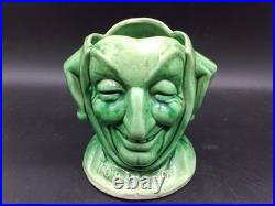 Vintage English Tobacco No Tobacco Jester Pottery Humidor No Lid