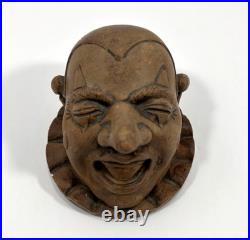 Vintage Eric Burtis Laughing Clown Humidor 4.5 x 3.5 in. Missing Bottom Base Vintage Eric Burtis Laughing Clown Humidor 4.5 x 3.5 in. Missing Bottom Base