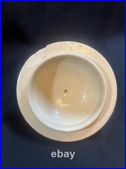 Vintage German Ironstone Ceramic Marzi Remy Humidor / Cookie Jar With Lid