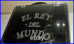 Vintage Gorgeous & Rare El Ray De Mundo Lucite Humidor