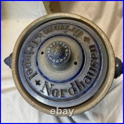 Vintage Grimm & Triepel Tobacco Humidor Jar Stoneware Blue Salt Glaze Vintage Grimm & Triepel Tobacco Humidor Jar Stoneware Blue Salt Glaze