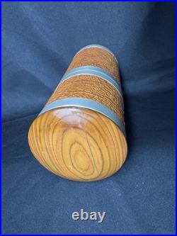 Vintage HTF 90s Atoll Luxury Travel Humidor Cigar Case Hawaii Tan Leather