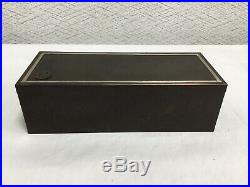 Vintage Heintz Art Metal Bronze Humidor With Sterling Silver Inlay Free Shipping