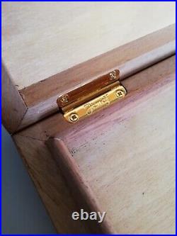 Vintage Humidif Cigars Travel Humidor, Genuine Leather and Cedar Wood