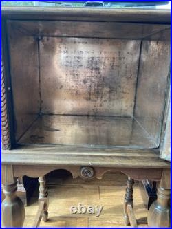 Vintage Humidor Cigar Table 14x12x28