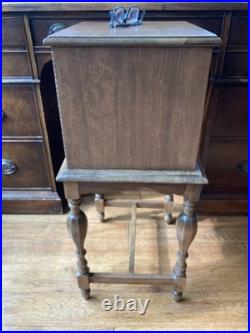 Vintage Humidor Cigar Table 14x12x28