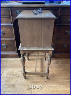 Vintage Humidor Cigar Table 14x12x28