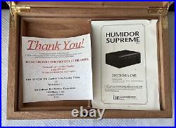 Vintage IDC Supreme Cigar Tobacco Humidor, Made In USA