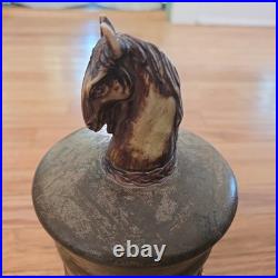 Vintage Italian equestrian theme humidor