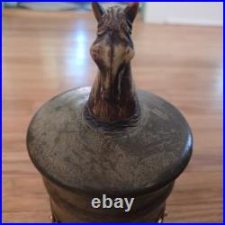 Vintage Italian equestrian theme humidor