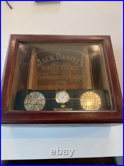 Vintage Jack Daniel's Single Barrel Hillsdale House Glass Top Cigar Humidor