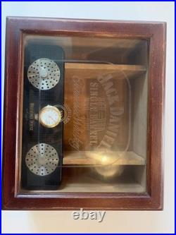 Vintage Jack Daniel's Single Barrel Hillsdale House Glass Top Cigar Humidor