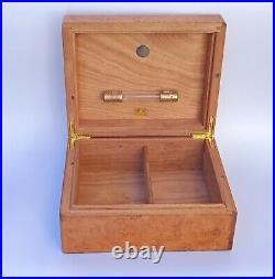Vintage Kelermes Italy Cellar Cigar Box Cigar Humidor Exotic Wood Box
