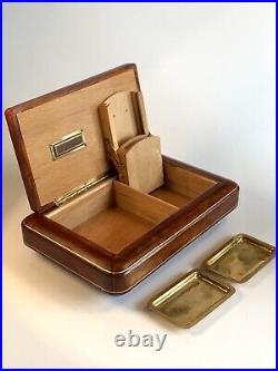 Vintage Leather Italian Cigarette Box