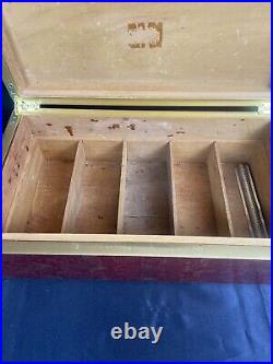 Vintage Luxury Cigar Box Large Beautiful One Of Kind Rare Pc