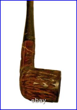 Vintage MCM Fairfax Wooden w 9 Pipes Stand & Green Soreno Glass Humidor Lidded Vintage MCM Fairfax Wooden w 9 Pipes Stand & Green Soreno Glass Humidor Lidded
