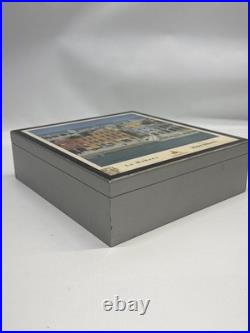 Vintage MICHEL DELACROIX MONTECRISTO LA HABANA CUBA Handmade Cigar Humidor Box