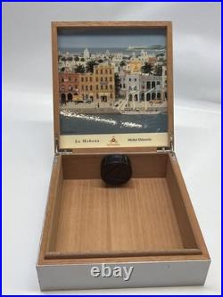 Vintage MICHEL DELACROIX MONTECRISTO LA HABANA CUBA Handmade Cigar Humidor Box