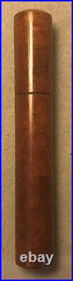 Vintage Mahagony Single Cigar Travel Tube Humidor