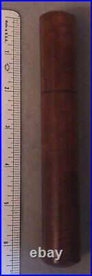 Vintage Mahagony Single Cigar Travel Tube Humidor