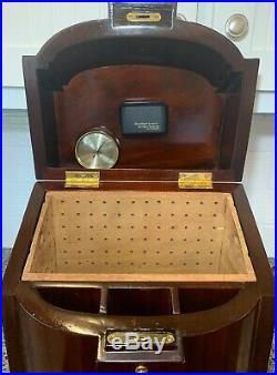 Vintage Mahogany And Brass Humidor Owned By A Retired Texas Politician