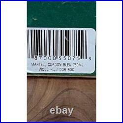 Vintage Martell Cognac Cordon Bleu Wooden Humidor Box
