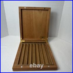 Vintage Mastro de Paja Cigar Box Humidor Zebra wood Made in Italy